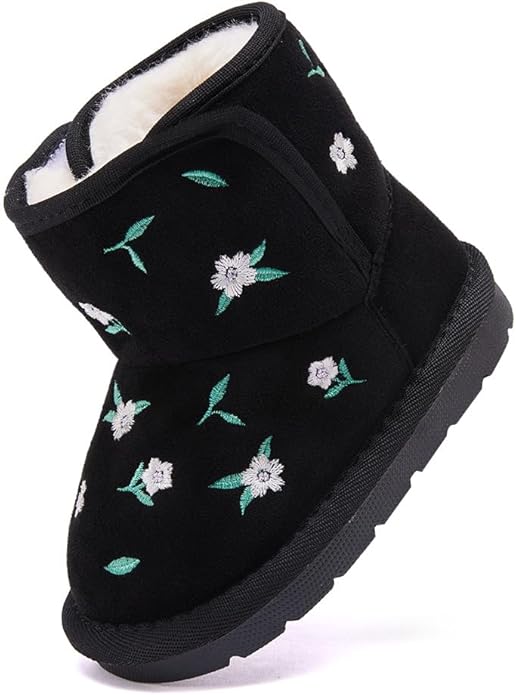 BMCiTYBM Girls Boys Snow Boots Warm Winter Fur Lined Baby Shoes (Infant/Toddler/Little Kid)