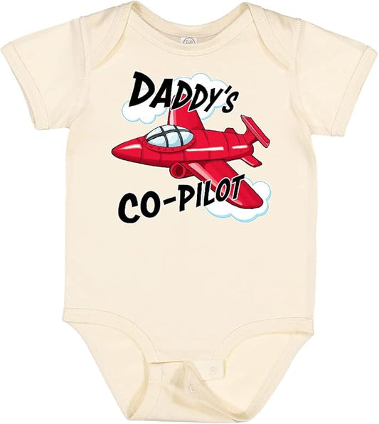 inktastic Daddys Co-Pilot for Fathers Day Baby Bodysuit