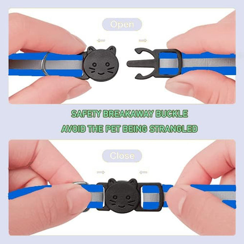 2 Pack Cat Collars Quick Release Reflective Kitten Collar - Image 2