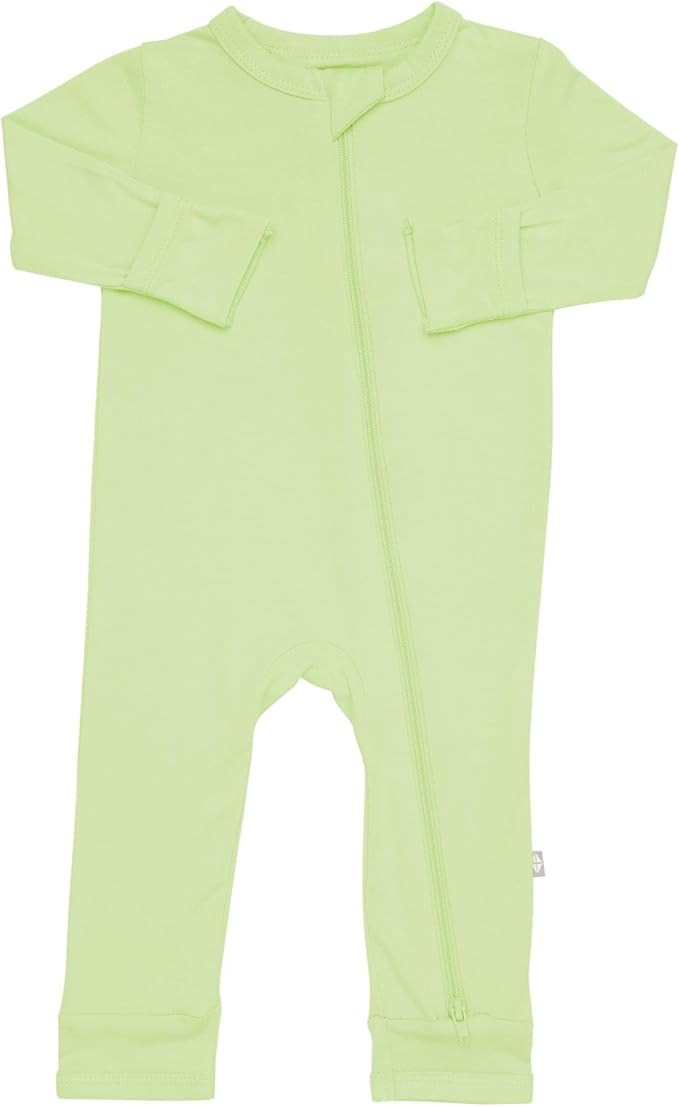 KYTE BABY Unisex Rayon Made From Bamboo Zippered Rompers 0-24 Months