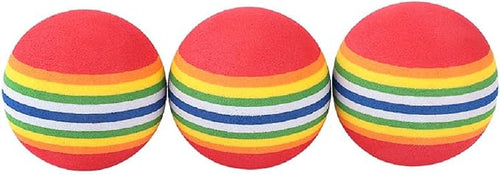 12PCS Foam Balls for Cats, Colorful Rainbow Cat Toy Sponge Balls Soft Pet Toy - Image 2