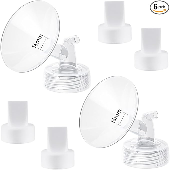 16mm Flange and Duckbill Valve Compatible with Spectra S1 Spectra S2 Spectra9 Plus Synergy Gold Breast Pump, Spectra Pump Parts S2 Parts S2 Accessories Replacement