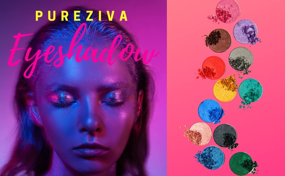 Raspberry Sorbet Fuchsia Pink Red Shimmering Opaque Pressed Powder Single Vegan Eyeshadow; Talc, Paraben & Cruelty Free