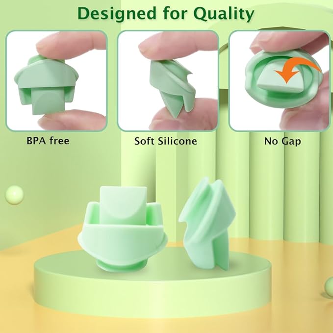 4pcs Duckbill Valves Compatible with Wearable Elvie Breast Pump,for Elvie Breast Pump Replacement Accessories, Silicone BPA Free, Breastfeeding Replacement Parts