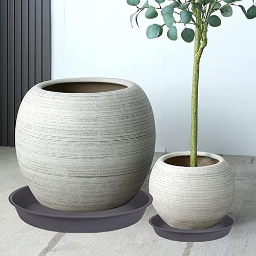 2 Pack of 20 21 inch Plant Saucer Round, Deep Plant Saucers - Image 2