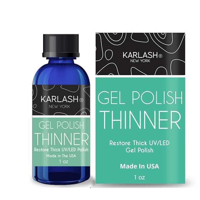 Karlash Gel Polish Thinner - Revival and Soak Off for UV LED Nail - 1 oz