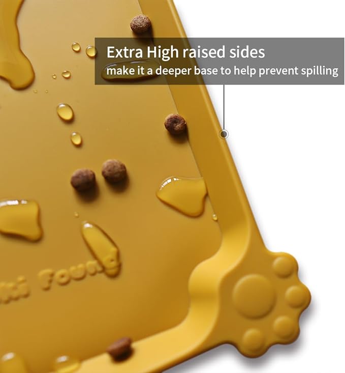 Hoki Found Large Silicone Pet Food Mats Tray - Image 2