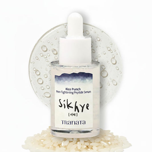 [TRANATA] Rice Punch Peptide Capsule Serum Pore tightening – Korean rice skincare with 80% Rice peptide for Glass Skin Glow Pore tightening Hydration peptide Rice& Lactobacillus for Face