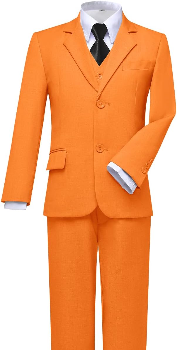 Visaccy Boys Suits Slim Fit Dress Clothes Ring Bearer Outfit