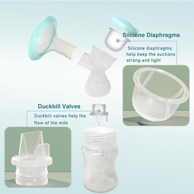 2pcs Silicone Diaphragm Compatible with Zomee Z1/Z2/BabyBuddha/NCVI 8782/8780/Motif Twist Breast Pump Replacement Pump Accessories