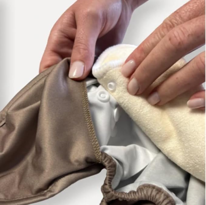 7 Pack Inserts with Snap - Reusable and Absorbent - Perfect for Any Diaper - Nora's Nursery