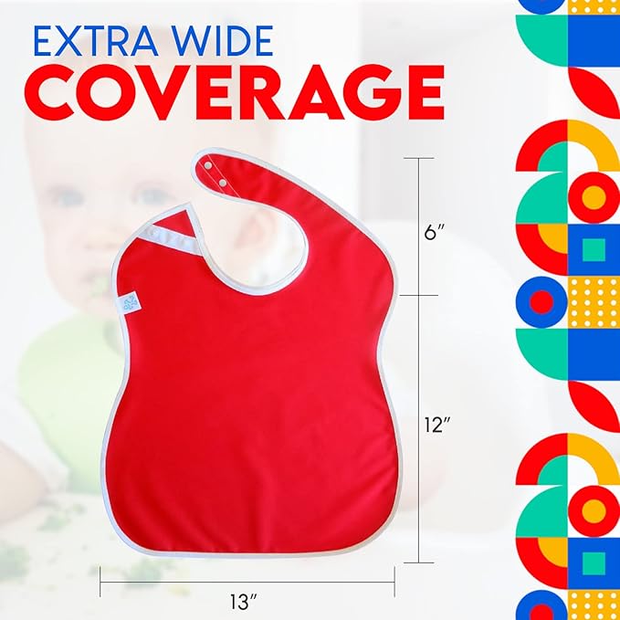 Large Waterproof Bibs Outdoor Collection - 4pk, 12pk, 48pk
