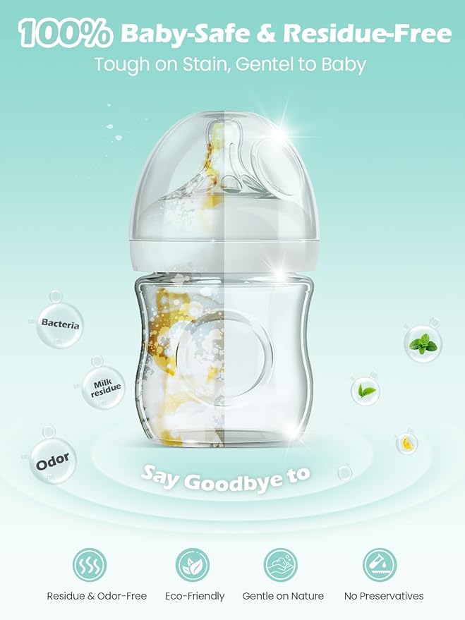 300PCS Official Detergent Cleaning Tablets: for Baby Brezza Grownsy Papablic Momfann Bottle Washer - Baby Bottle Washer Tablets for All Brands Bottles Washers Machines