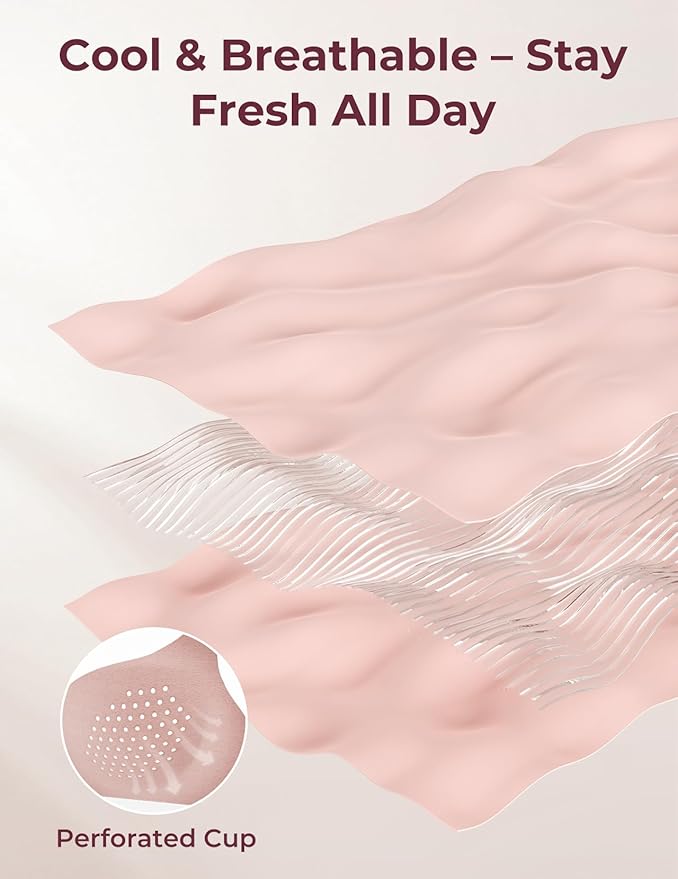 Momcozy 4-in-1 Pumping Bra Hands Free for All-Day Wear, Breast Pump Bra with Cooling Fabric Jelly Strip Support Nursing Bra