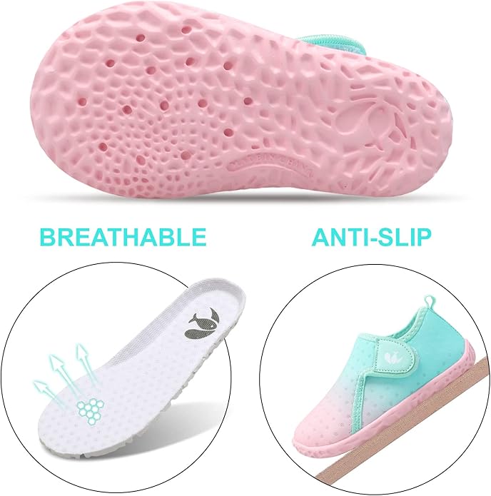JOINFREE Baby Toddler Water Shoes Boys Girls Sandals Barefoot Kids Breathable Sneakers Shoes for Walking Running