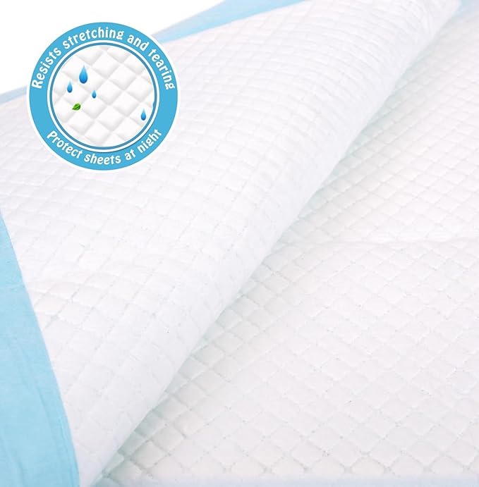 Disposable Bed Pads for Incontinence 23" x 36" - 80 Count, Leak-Proof Chucks Pads for Adults, Elderly and Pets, Absorbent Disposable Underpads, Incontinence Bed Pads Disposable for Beds