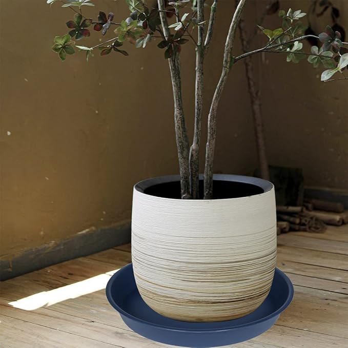 4 Pack of 18 19 inch Plant Saucer Drip Tray, Heavy Duty Deep Plant Saucers - Image 3