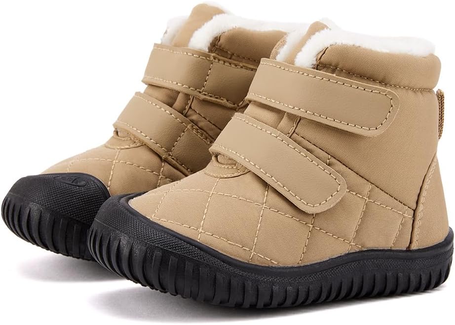 BMCiTYBM Toddler Baby Snow Boots Winter Shoes Boys Girls Cold Weather Baby Faux Fur Shoes