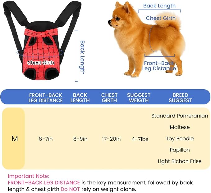 Dog Backpack Carrier, Front Pocket - Image 2