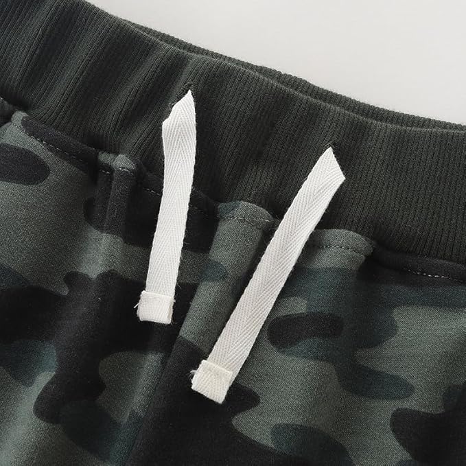 Boys Pants, Toddler 3 Pack Drawstring Elastic Sweatpants Cartoon Active Joggers