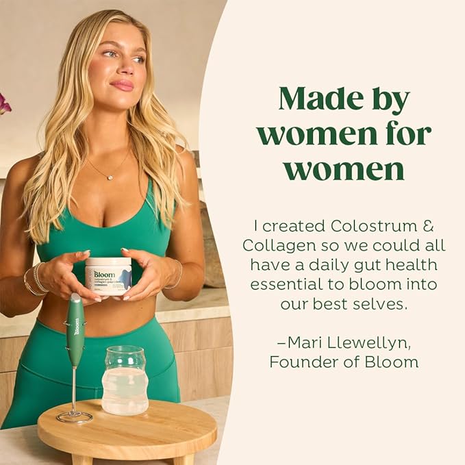 Bloom Nutrition Bovine Colostrum Powder with Vitamin B-12 for Gut Health, Immune Support, Hair Growth & Beauty Supplement | Orange Cream, 25 Servings
