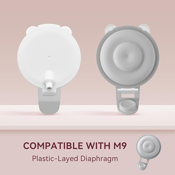 4 PC Duckbill Valves and 2 PC Silicone Diaphragms Compatible with Momcozy M9 Replacements Parts, Replace Mom Cozy M9 Pump Parts, Momcozy Mobile Flow Breastfeeding Accessories