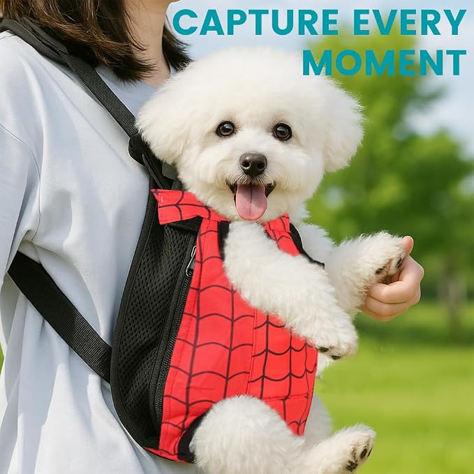 Dog Backpack Carrier, Front Pocket - Image 6