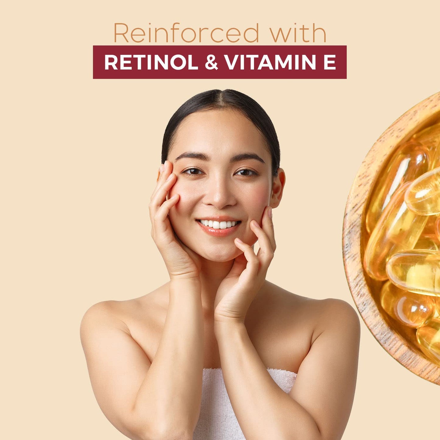 Retinol & Vitamin E Sheet Face Mask - Repairs Skin, Diminishes Fine Lines & Wrinkles, Anti-Aging - Dermatologist Tested Korean Skincare - Clean Beauty, Cruelty-Free - 5 Masks