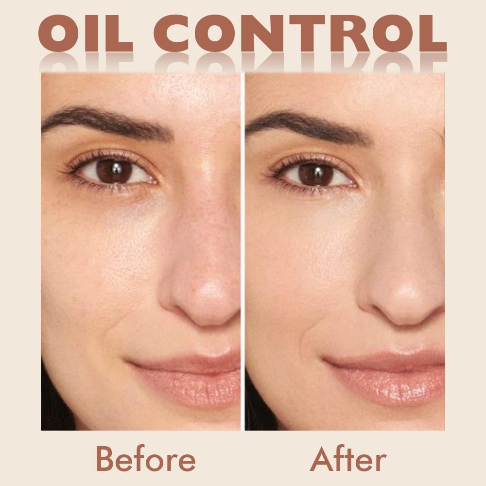 Kaely Pressed Face Powder Compact with Mirror and Puff, Makeup Setting Powder for Women Oily Skin, Oil Control Matte Powder Foundation Waterproof, polvo compacto perfection mate, 02 Natural Beige