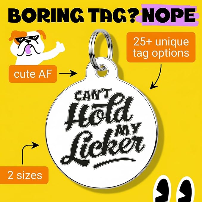 Bad Tags Personalized Dog and Cat ID Tags in 25+ Designs and 2 Sizes - Image 3