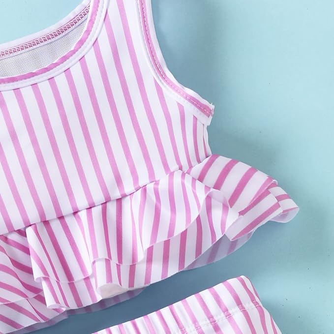 Aalizzwell Toddler Baby Girl Bathing Suit Two Piece Swimsuit Bikini Beach Wear