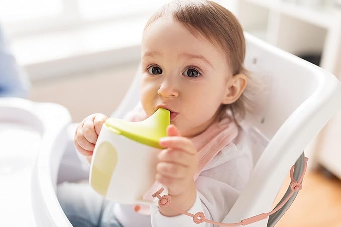 Toy Safety Straps, Socub Silicone Adjustable Baby Pacifier Teether Straps, 2pcs Toddler Toy Bottle Harness Straps for Strollers, High Chair, Cribs, Bags, BPA Free, Muted, Apricot