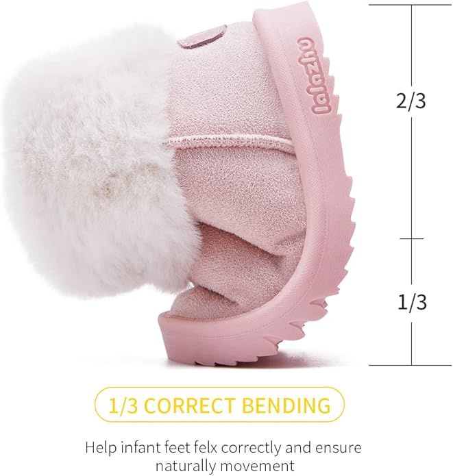 BMCiTYBM Girls Boys Snow Boots Warm Winter Fur Lined Baby Shoes (Infant/Toddler/Little Kid)
