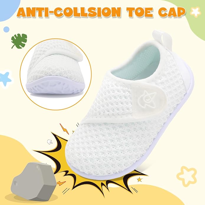 LeIsfIt Baby Shoes Boys Girls First Walking Shoes Non-Slip Infant Sneakers Lightweight Slip-on Crib Sneakers for First Walkers