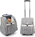 Lollimeow Pet Rolling Carrier, Dog Backpack by Lollimeow