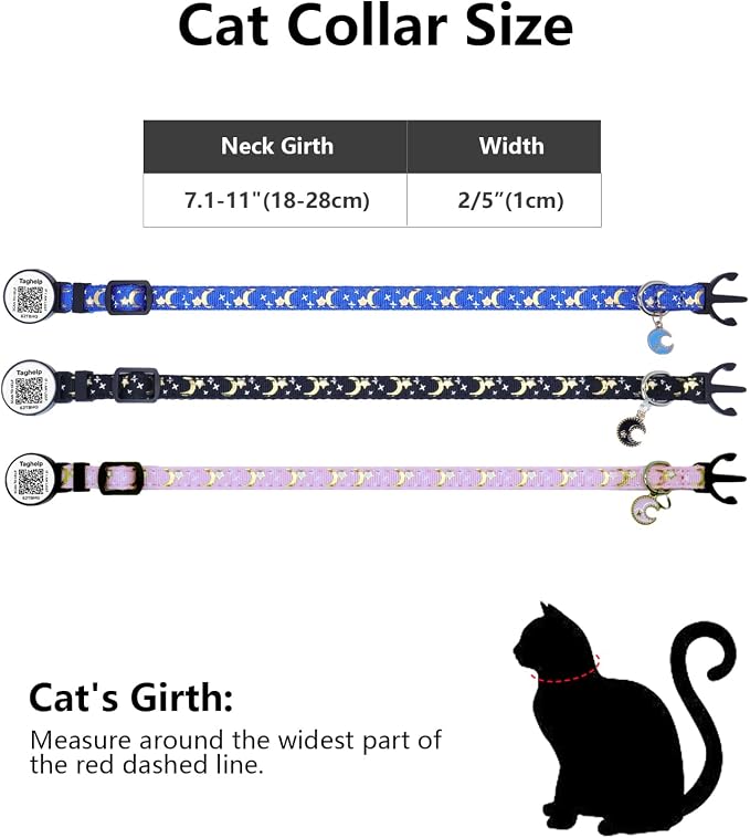 Breakaway Cat Collar with QR Code ID & Modifiable Profile, Upgraded Reflective - Image 3