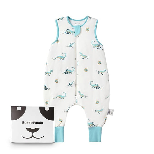 BubblePanda Rayon Made from Bamboo Toddler Sleep Sack with Feet 24-36 Months 1.0 Tog Ultra Soft Toddler Sleeping Sack 2t-3t Sleep Bag Walker Quilted Wearable Blanket with Legs 2-Way Zipper Lightweight