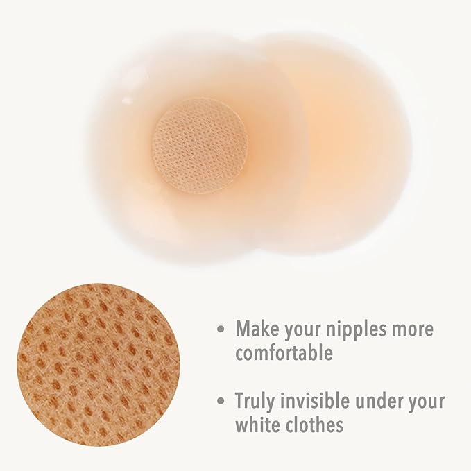 Nipple Covers 3 Pairs, Nipple Pasties for Women Reusable, Ultra Thin Pasties Adhesive Silicone Breast Petals with Travel Box