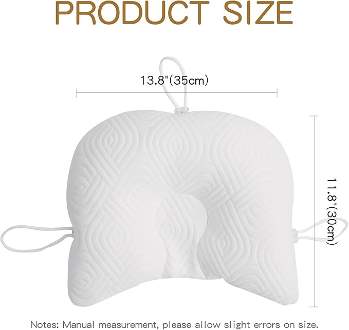 Reidio Adjustable Toddler Pillow Soft and Breathable Ergonomic Design Small Pillow Washable (Tiger)