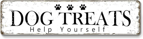 12x3 Inch Dog Treats Sign PC Signage Decor by ZonleeApex