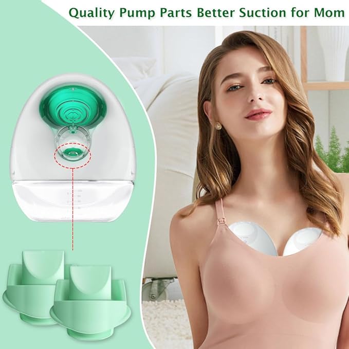 8pcs Duckbill Valves Compatible with Wearable Elvie Breast Pump,for Elvie Breast Pump Replacement Accessories, Silicone BPA Free, Breastfeeding Replacement Parts