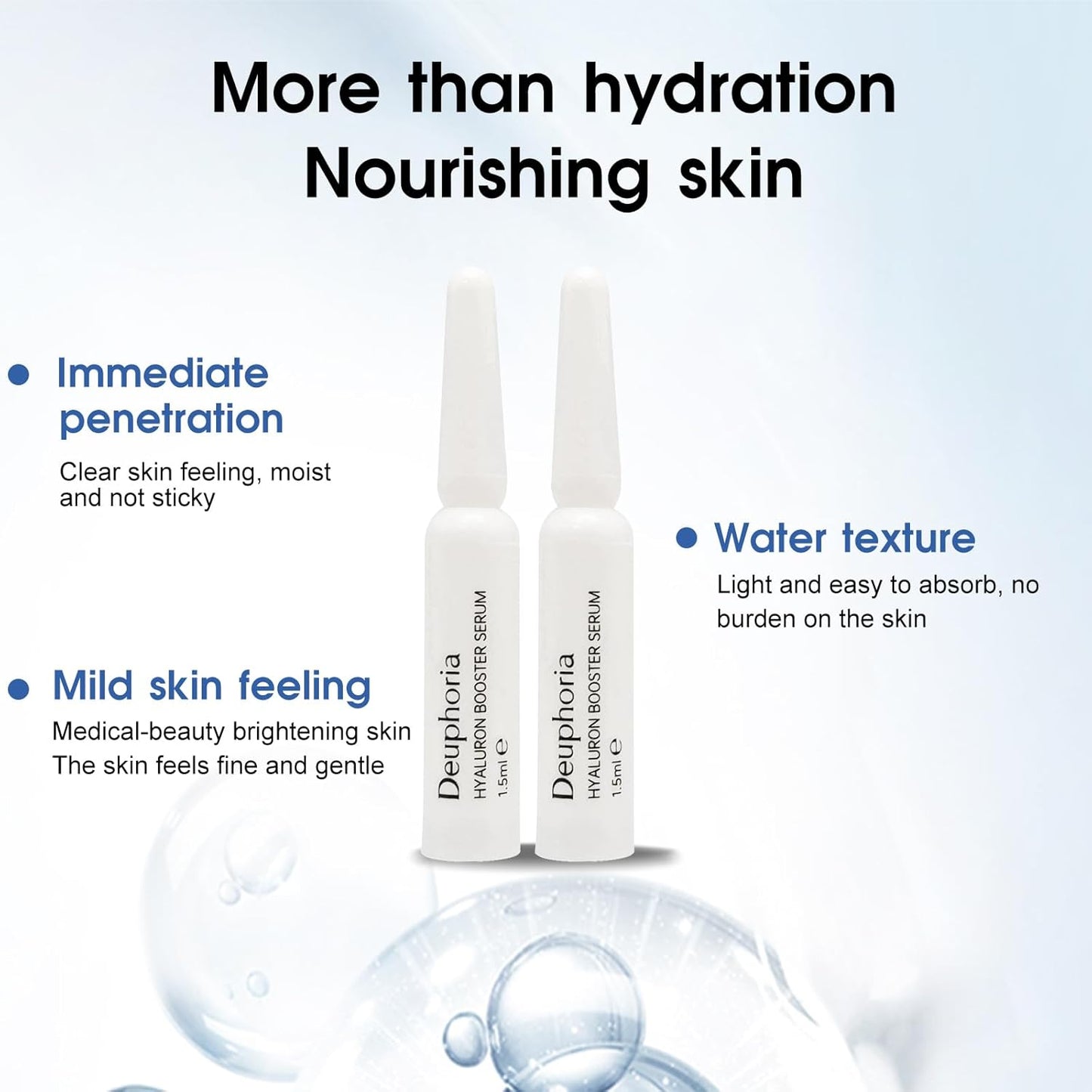 Made in Germany Premium Hyaluronic Acid Serum for Skin Pure Anti Aging Serum Intense Hydration Moisture Non greasy Paraben free, Wrinkle Reducing and Brightening Serum-Hydrating （2 boxes） (2 boxes)