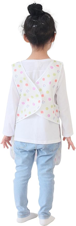 Kids Painting Apron – Waterproof Art Smock for Toddlers & Preschoolers, Messy Play, Baking, Crafts, Cooking, Mealtime