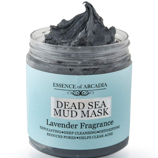 Dead Sea Mineral Mud Mask Scented with Lavender for Face and Body - 100% Natural Minerals - Minimize Pores, Removes Blackheads and Wrinkles for Men and Women, a Healthier Complexion 8.8 oz