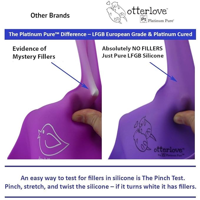 otterlove Silicone Baby & Toddler Training Cup - Pediatric OT Approved - 100% Platinum Pure LFGB Silicone - Unbreakable - Plastic Free - Tiny Cup Perfect for Baby Led Weaning (Sand)