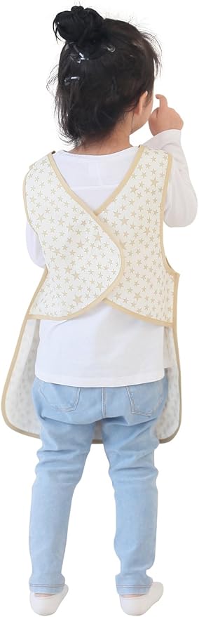 Kids Painting Apron – Waterproof Art Smock for Toddlers & Preschoolers, Messy Play, Baking, Crafts, Cooking, Mealtime