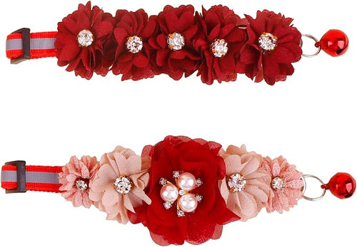 2 Pack Cat Collar Pink Floral by OGEFOTED