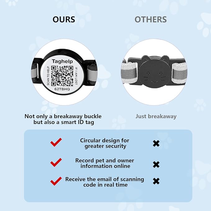 Reflective AirTag Cat Collar, Integrated Cat Collar - Image 8