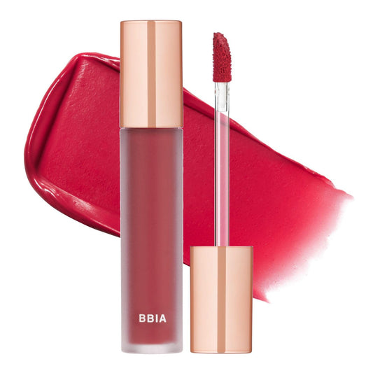 BBIA Last Velvet Tint - Soft & Creamy Matte Finish Lip Stain, Blur Effect with Velvety Texture, Long-Lasting, High Pigment, Lightweight, Non-Drying, Vegan, Korean Lip Makeup (V19 MORE DAZZLING)