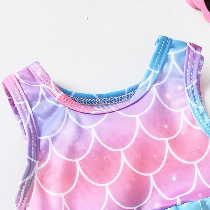 Aalizzwell Toddler Baby Girl Bathing Suit Two Piece Swimsuit Bikini Beach Wear